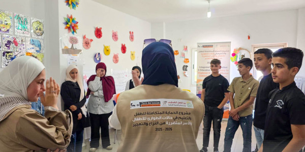 Hebron YDRC Implements a Series of Psychosocial Support Activities for Children at Nrsan Cultural Center under Child Protection and Emergency Education Project